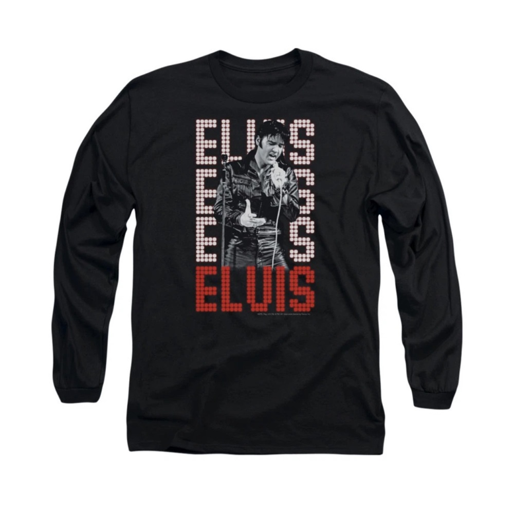 ELVIS PRESLEY 1968 Licensed Men's Long Sleeve Graphic Tee Shirt 2XL